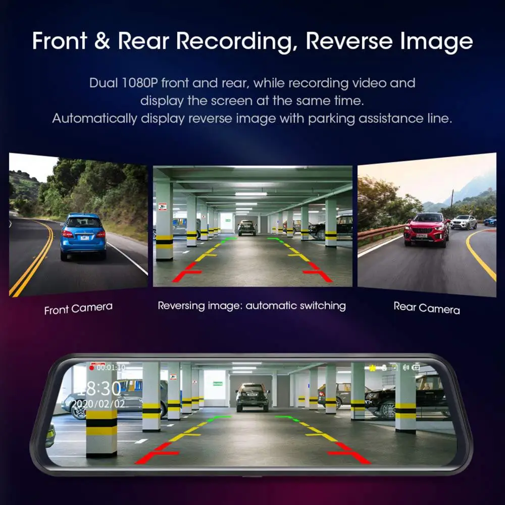 50% Dropshipping!10 Inch Car Mirror Dash Cam Full Touch Screen Video Recorder DVR with Bracket
50% Dropshipping!10 Inch Car Mirror Dash Cam Full Touch Screen Video Recorder DVR with Bracket