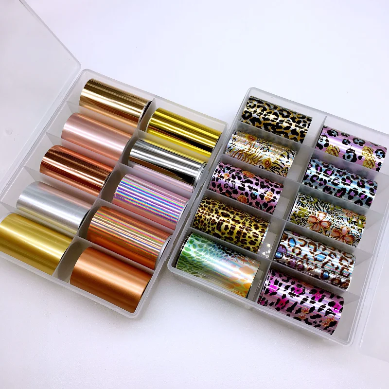 1Box Holographic Nail Art Foil Sticker Metallic Nail Transfer Decal Starry Manicure Transfer Tips Nail Art DIY Decoration Kit 
1Box Holographic Nail Art Foil Sticker Metallic Nail Transfer Decal Starry Manicure Transfer Tips Nail Art DIY Decoration Kit
