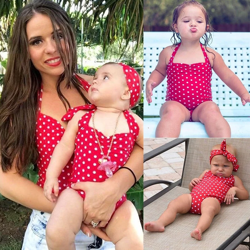 Summer Toddler Swimwear Girls Swimming Costume Bikini Baby Biquini Beachwear Newborn Halter Polka Dot One-Piece Swimsuit
Summer Toddler Swimwear Girls Swimming Costume Bikini Baby Biquini Beachwear Newborn Halter Polka Dot One-Piece Swimsuit