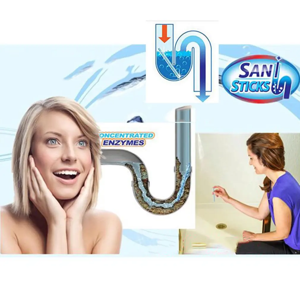 12Pcs/set Sticks sewage decontamination to deodorant The kitchen toilet bathtub drain cleaner sewer cleaning rod
12Pcs/set Sticks sewage decontamination to deodorant The kitchen toilet bathtub drain cleaner sewer cleaning rod