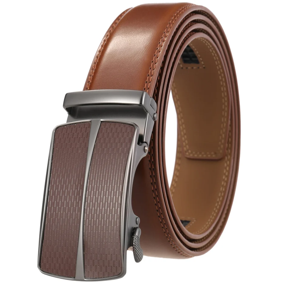 3.5cm Width High Quality Cow Genuine Leather Belt For Men Business Metal Automatic Buckle Ratchet Dark Brown Mens Belts G183
3.5cm Width High Quality Cow Genuine Leather Belt For Men Business Metal Automatic Buckle Ratchet Dark Brown Mens Belts G183