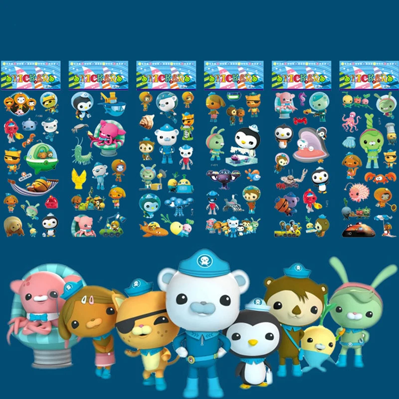 Octonauts 6/12pcs different styles 3D Cartoon Bubble Sticker Toys Sticker Action Character Child Toy Birthday party Gift
Octonauts 6/12pcs different styles 3D Cartoon Bubble Sticker Toys Sticker Action Character Child Toy Birthday party Gift