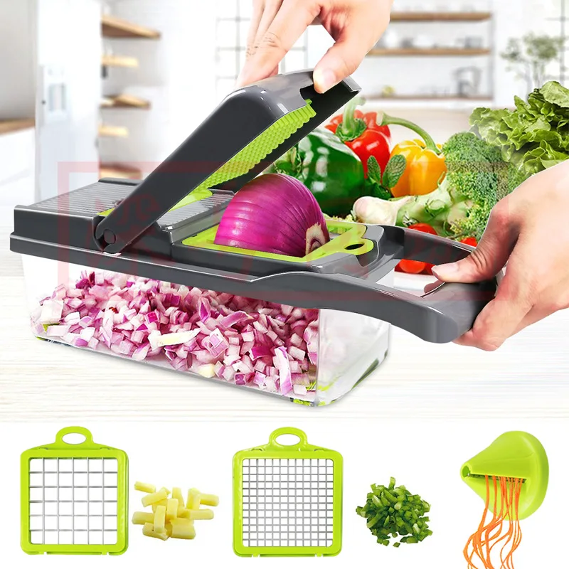 Multifunction Vegetable Cutter Vegetable Fruit Slicer Grater Cutter Peeler Food Slicer Dicer Drain Basket Cheese Grater Tool
Multifunction Vegetable Cutter Vegetable Fruit Slicer Grater Cutter Peeler Food Slicer Dicer Drain Basket Cheese Grater Tool