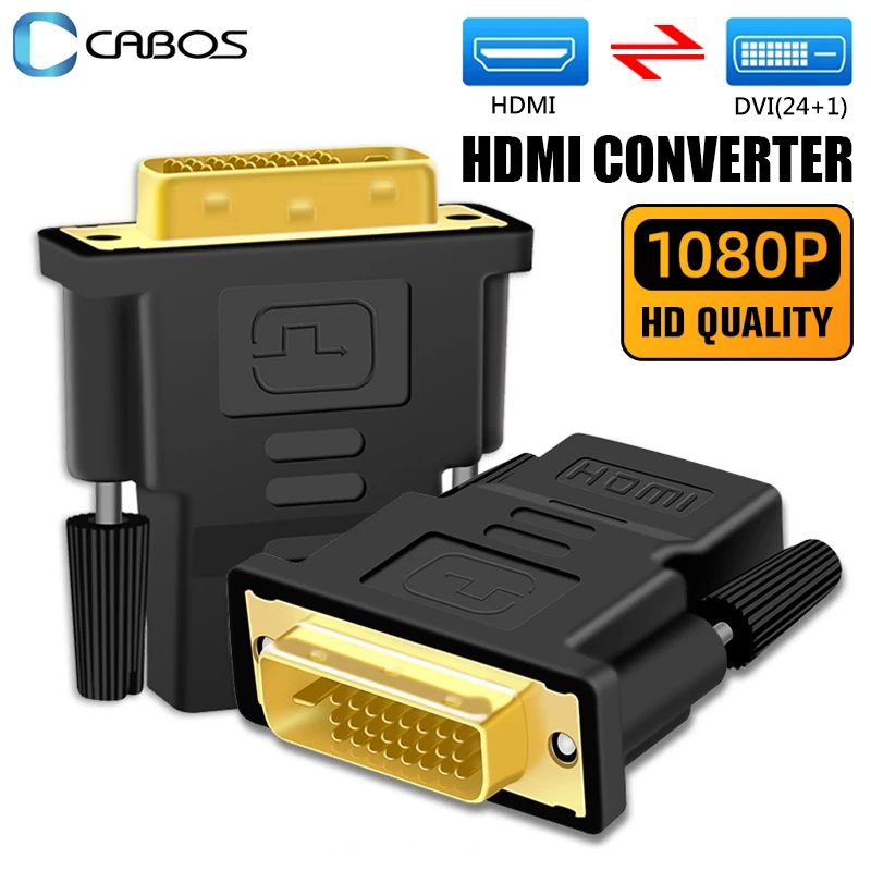 Высококачественный Кабель DVI 24 + 1 штекер-HDMI-совместимый с женским