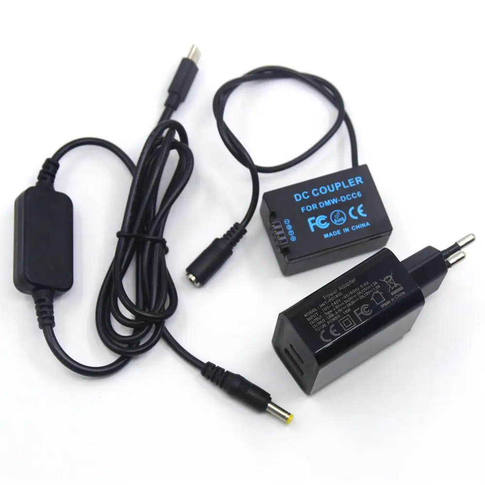Зарядное устройство PD + USB-кабель типа C соединитель постоянного тока DCC6