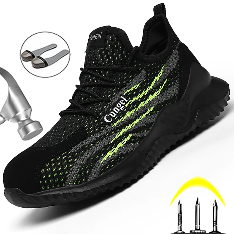 Lightweight Steel Toe Cap Safety Shoes Men Work Sneakers Puncture Proof Work Shoes Protective Footwear Fashion Security Boots
Lightweight Steel Toe Cap Safety Shoes Men Work Sneakers Puncture Proof Work Shoes Protective Footwear Fashion Security Boots