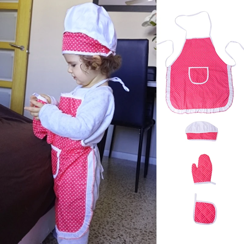 4pcs/set Apron for Little Girls Kids Cooking Baking Set Chef Hat Glove & Utensil for Toddler Dress Up Chef Costume Role Play
4pcs/set Apron for Little Girls Kids Cooking Baking Set Chef Hat Glove & Utensil for Toddler Dress Up Chef Costume Role Play