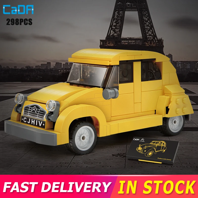 Cada Classic City Model Car Vehicles Building Blocks 298pcs Modern Retro 2CV Vehicle Set Moc Bricks Diy Christmas Toys
Cada Classic City Model Car Vehicles Building Blocks 298pcs Modern Retro 2CV Vehicle Set Moc Bricks Diy Christmas Toys