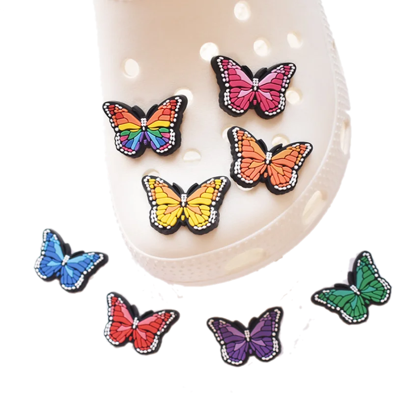 Cute Pvc Croc Charms Butterfly Kawaii Shoe Accessories Wings Decoration Designer for Girls Women Children Badges Gifts
Cute Pvc Croc Charms Butterfly Kawaii Shoe Accessories Wings Decoration Designer for Girls Women Children Badges Gifts