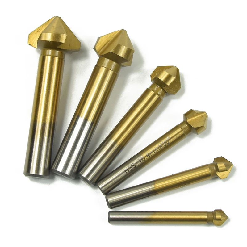 6pcs 90 Degree 3 Flute Chamfer Drill Bit Hss Chamfering End Mill Charmfer Cutter Countersink Drill Bit
6pcs 90 Degree 3 Flute Chamfer Drill Bit Hss Chamfering End Mill Charmfer Cutter Countersink Drill Bit