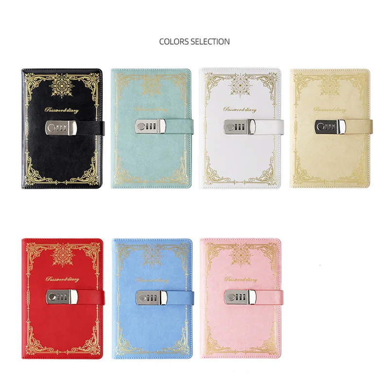 Retro wind lock password Book Diary A5 student notebook creative business hand book
Retro wind lock password Book Diary A5 student notebook creative business hand book