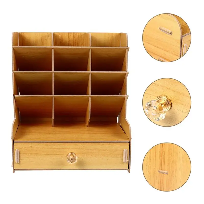 1 Set Practical Portable Durable Wooden DIY Assembly Pen Holder Pen Container for Home School Office
1 Set Practical Portable Durable Wooden DIY Assembly Pen Holder Pen Container for Home School Office