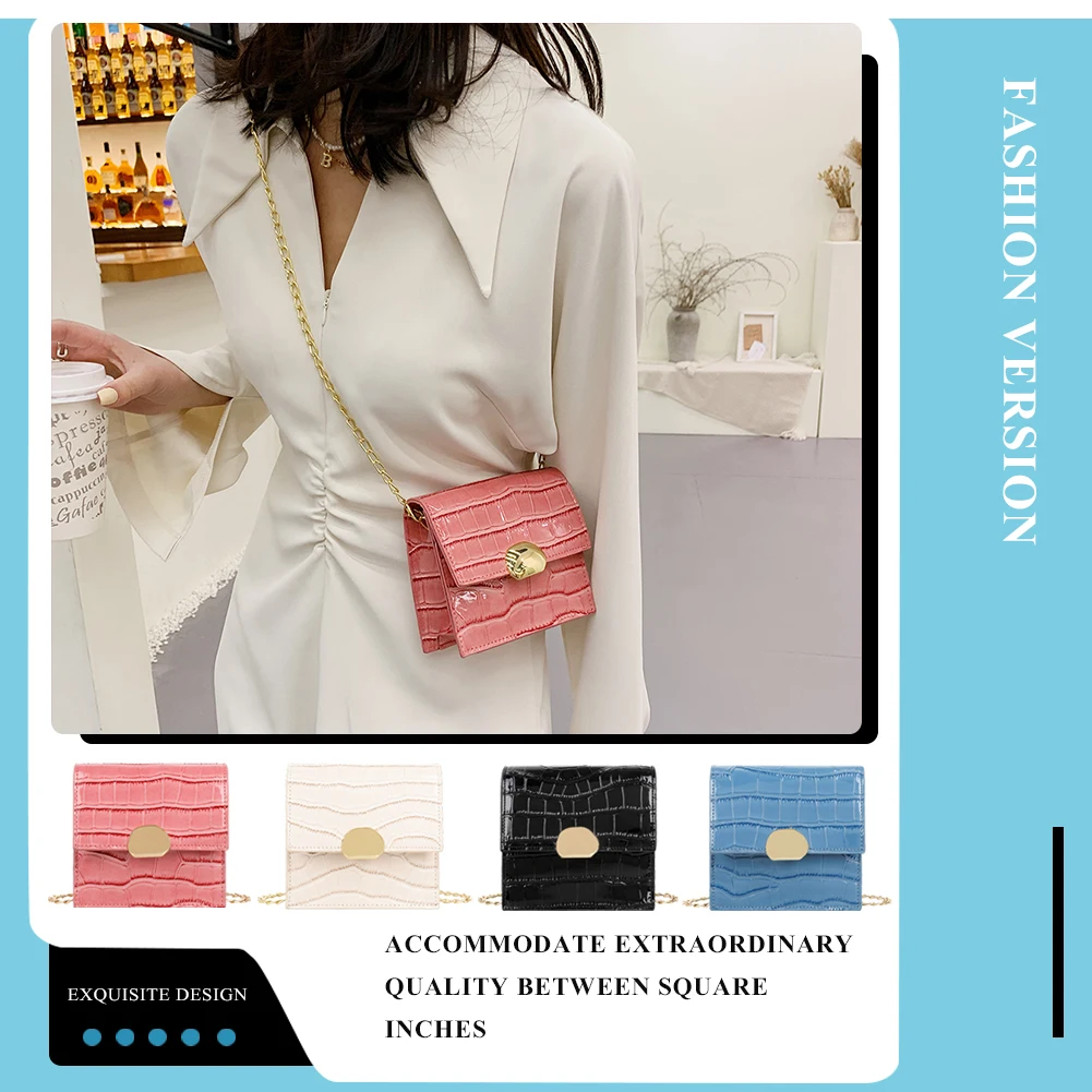 Ladies Baguette Bags Small PU Leather Shoulder Bags for Women Chain Handbag Female Travel Top-Handle Handbags
Ladies Baguette Bags Small PU Leather Shoulder Bags for Women Chain Handbag Female Travel Top-Handle Handbags