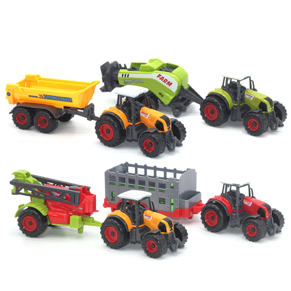 Mini Diecast Farm Tractor Vehicle Car Carriage Model Set Collection Kids Toy | Railed/Motor/Cars/Bicycles