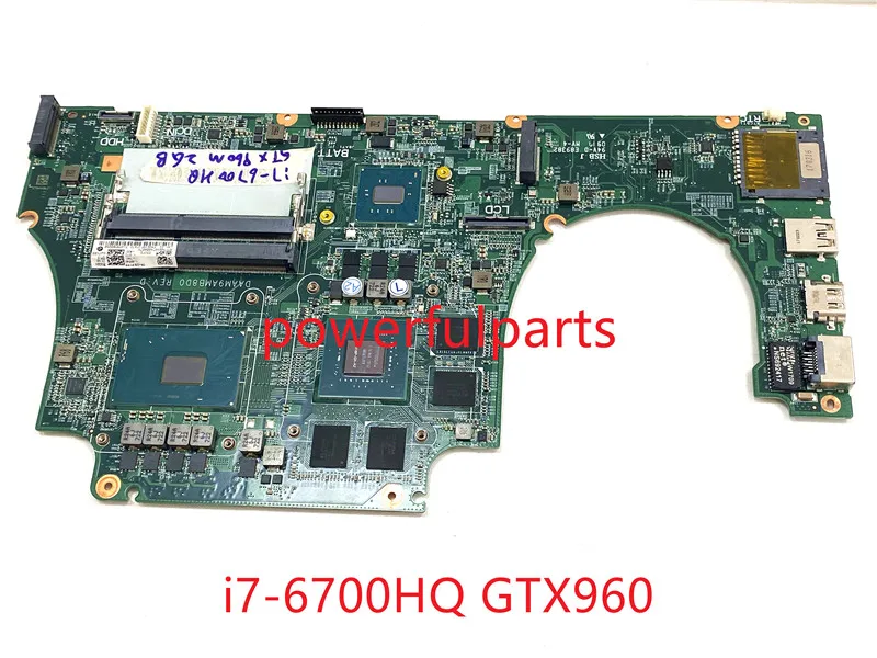 100% работа для dell Inspiron 15 7559 материнская плата 0MPYPP CN-0MPYPP DAAM9AMB8D0 SR2FQ I7-6700 ЦП с графическим тестированием ОК
100% работа для dell Inspiron 15 7559 материнская плата 0MPYPP CN-0MPYPP DAAM9AMB8D0 SR2FQ I7-6700 ЦП с графическим тестированием ОК