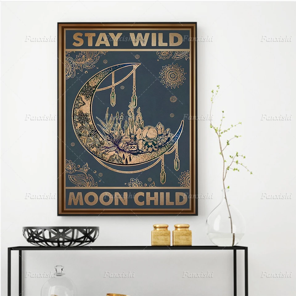 Yoga Stay Wild Moon Child Vertical Painting Posters and Prints on Canvas Wall Art Modular Pictures for Living Room Home Decor
Yoga Stay Wild Moon Child Vertical Painting Posters and Prints on Canvas Wall Art Modular Pictures for Living Room Home Decor