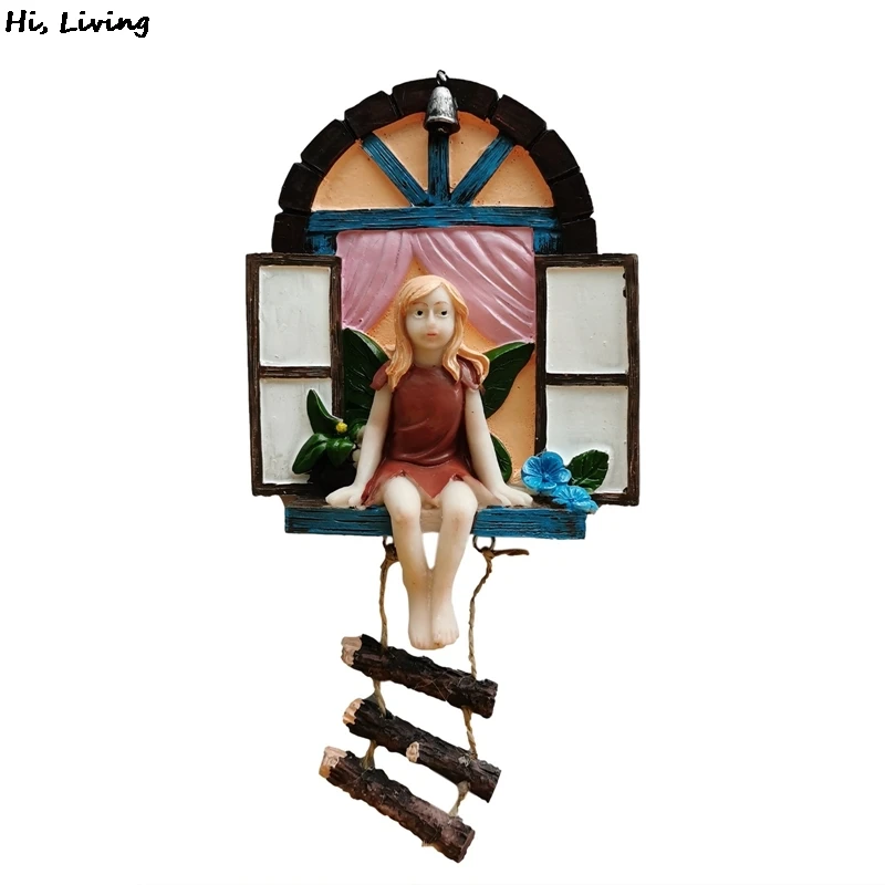 2021 Hanging Tree Sculpture Fairy House with Ladder Home Statue Resin Window Door Garden Figurine for Patio cute yard ornaments
2021 Hanging Tree Sculpture Fairy House with Ladder Home Statue Resin Window Door Garden Figurine for Patio cute yard ornaments