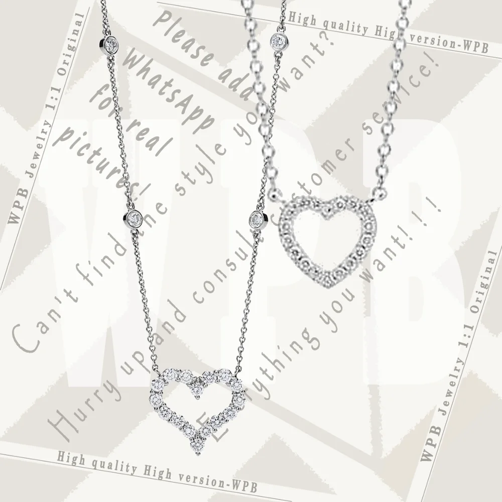 WPB100%925Necklaces High Quality Version TIF N Original 1:1 Full Set Sparkling Hollow Heart Shape Women Necklaces
WPB100%925Necklaces High Quality Version TIF N Original 1:1 Full Set Sparkling Hollow Heart Shape Women Necklaces