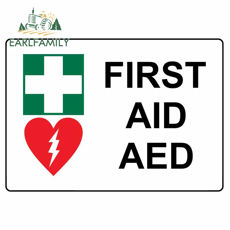 EARLFAMILY 13cm x 9.2cm For First Aid AED Sign Car Accessories Stickers Graffiti Decal Anime Waterproof Car Door Protector 
EARLFAMILY 13cm x 9.2cm For First Aid AED Sign Car Accessories Stickers Graffiti Decal Anime Waterproof Car Door Protector