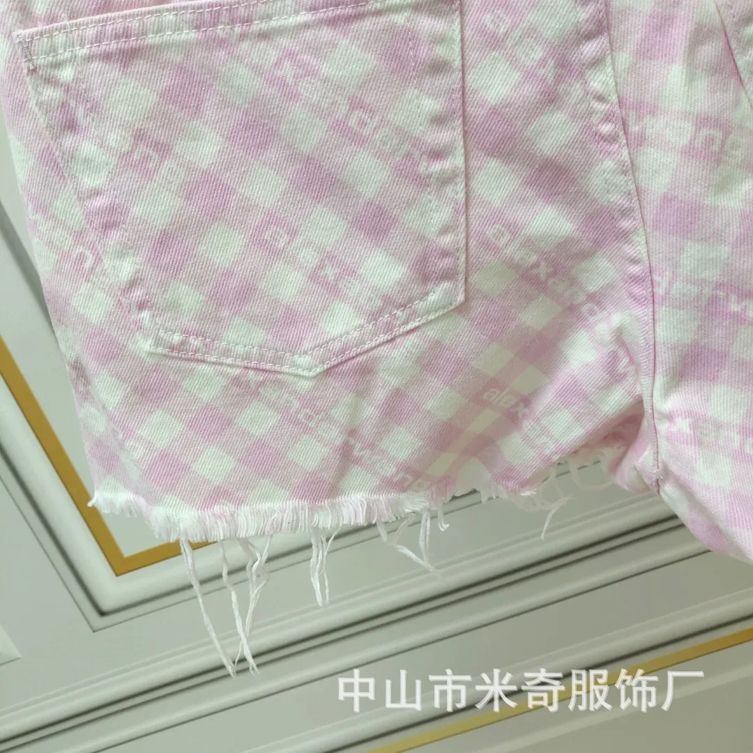 Correct Version 2021 Summer New AW King Lattice Fringed High Waist Denim Casual Shorts Women
Correct Version 2021 Summer New AW King Lattice Fringed High Waist Denim Casual Shorts Women