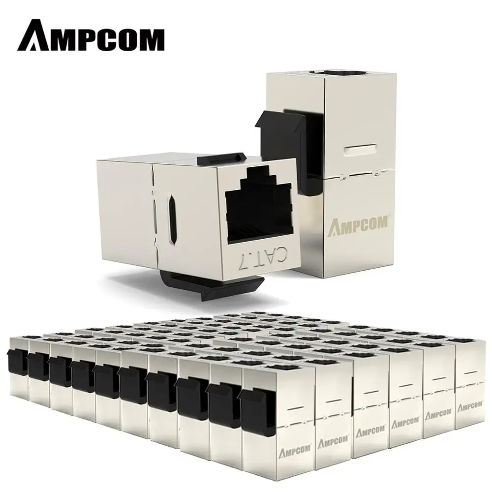 CAT7 Feed-Through Keystone Jack,AMPCOM Sheilded RJ45 CAT7 Straight-Through Keystone Module Adapter Couplers for Wall Plate STP
CAT7 Feed-Through Keystone Jack,AMPCOM Sheilded RJ45 CAT7 Straight-Through Keystone Module Adapter Couplers for Wall Plate STP