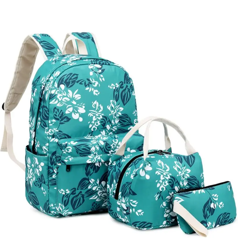 3pcs Floral School Backpack Nylon Laptop Daypack Teenage Schoolbag Bookbag Pencil Case Purse Set for Women Girls 
3pcs Floral School Backpack Nylon Laptop Daypack Teenage Schoolbag Bookbag Pencil Case Purse Set for Women Girls