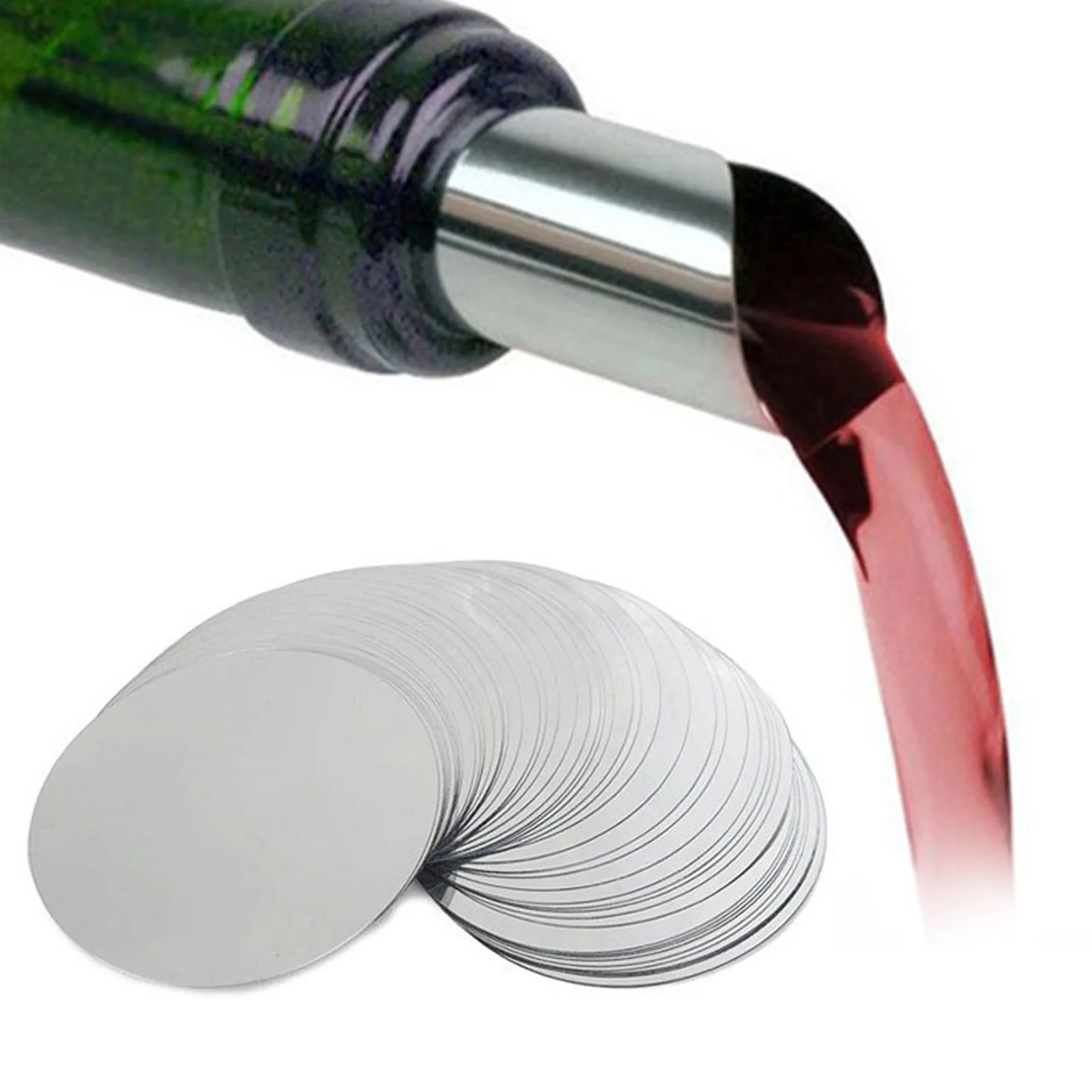 7.5cm Wine Pour Disc Slice Silver Pouring Disc Drip Proof Drip Stop Pouring Spout for Different Styles Wine Bottle
7.5cm Wine Pour Disc Slice Silver Pouring Disc Drip Proof Drip Stop Pouring Spout for Different Styles Wine Bottle