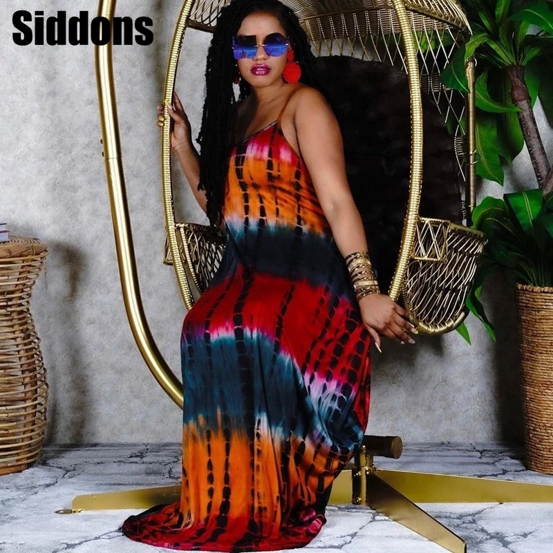 Sexy Plus Size Tie Dye Sling Long Maxi Dresses for Women Vacation Outfits Summer Beach Clothes Night Club Party Dress
Sexy Plus Size Tie Dye Sling Long Maxi Dresses for Women Vacation Outfits Summer Beach Clothes Night Club Party Dress