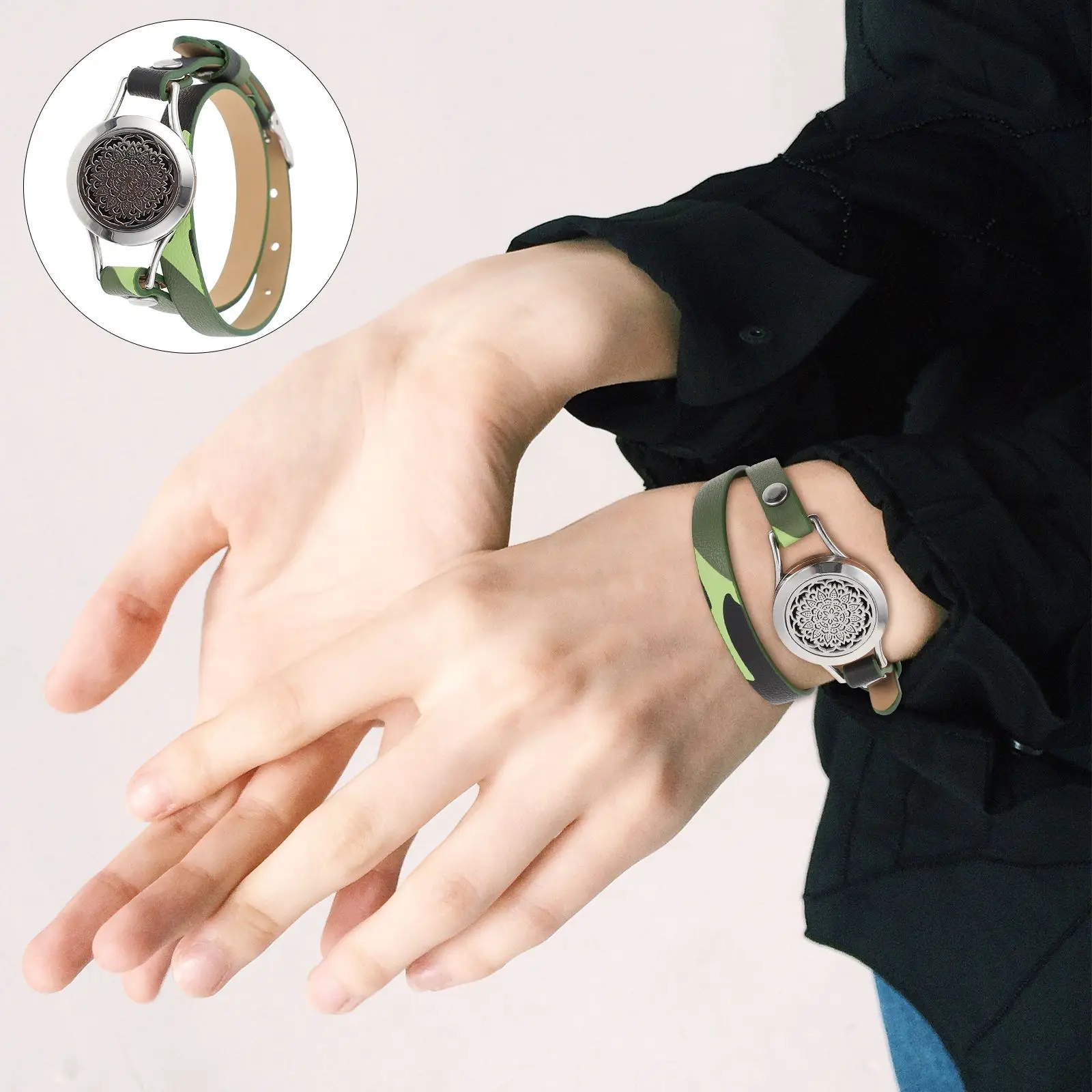 1Pc Delicate Convenient Fashion Bracelet Essential Oil Bracelet Perfume Diffuser Bracelet for Women
1Pc Delicate Convenient Fashion Bracelet Essential Oil Bracelet Perfume Diffuser Bracelet for Women