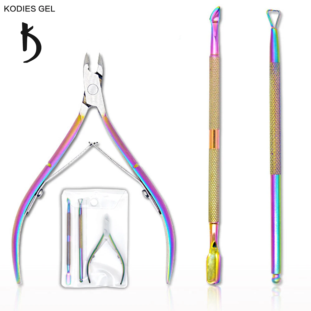 KODIES GEL 3 PCS/Set Nail Cuticle Pedicure Scissors Set Manicure Nails Clipper Kit Rainbow Color Sharp Dead Skin Nipper Tools
KODIES GEL 3 PCS/Set Nail Cuticle Pedicure Scissors Set Manicure Nails Clipper Kit Rainbow Color Sharp Dead Skin Nipper Tools