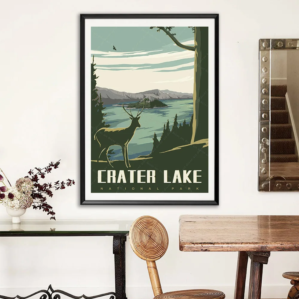 See America Crater Lake National Park Vintage Travel Poster Canvas Painting Kraft Poster Coated Wallsticker Home Decor Gift
See America Crater Lake National Park Vintage Travel Poster Canvas Painting Kraft Poster Coated Wallsticker Home Decor Gift