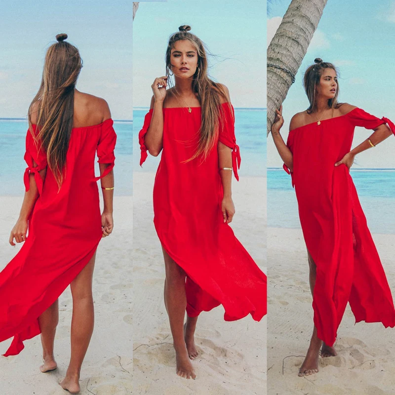 Zoulv 2021 High Quality Off Shoulder Holiday Solid Color Cover Up Swimsuit Beachwear New Women Maxi Summer Beach Dress
Zoulv 2021 High Quality Off Shoulder Holiday Solid Color Cover Up Swimsuit Beachwear New Women Maxi Summer Beach Dress