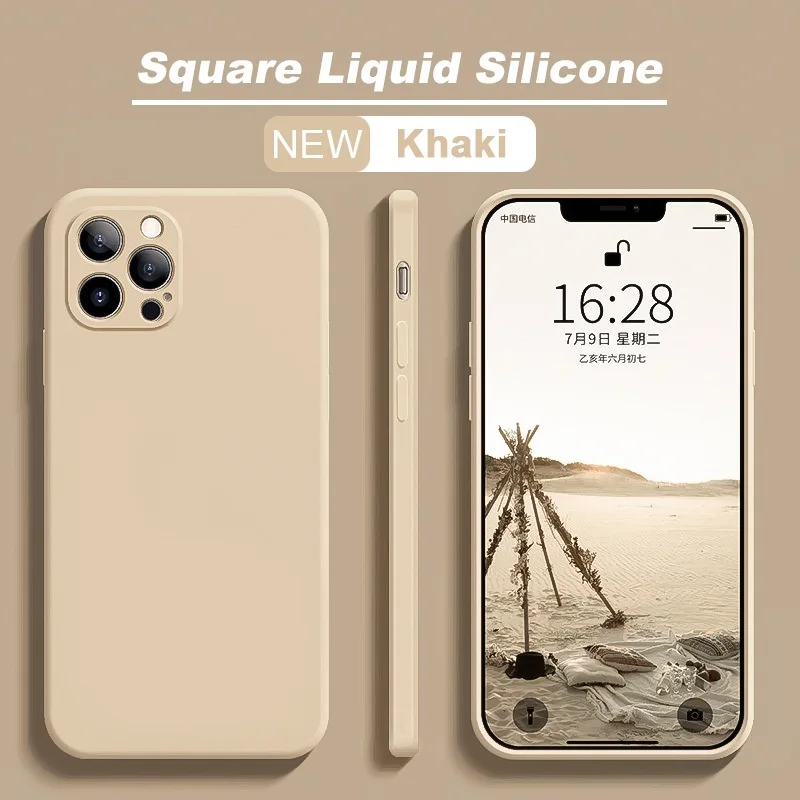 Luxury Original Square Liquid Silicone Case For i Phone 12 11 Pro Max Mini X XR XS Max 7 8 6s Plus SE 2020 Shockproof Soft Cover
Luxury Original Square Liquid Silicone Case For i Phone 12 11 Pro Max Mini X XR XS Max 7 8 6s Plus SE 2020 Shockproof Soft Cover