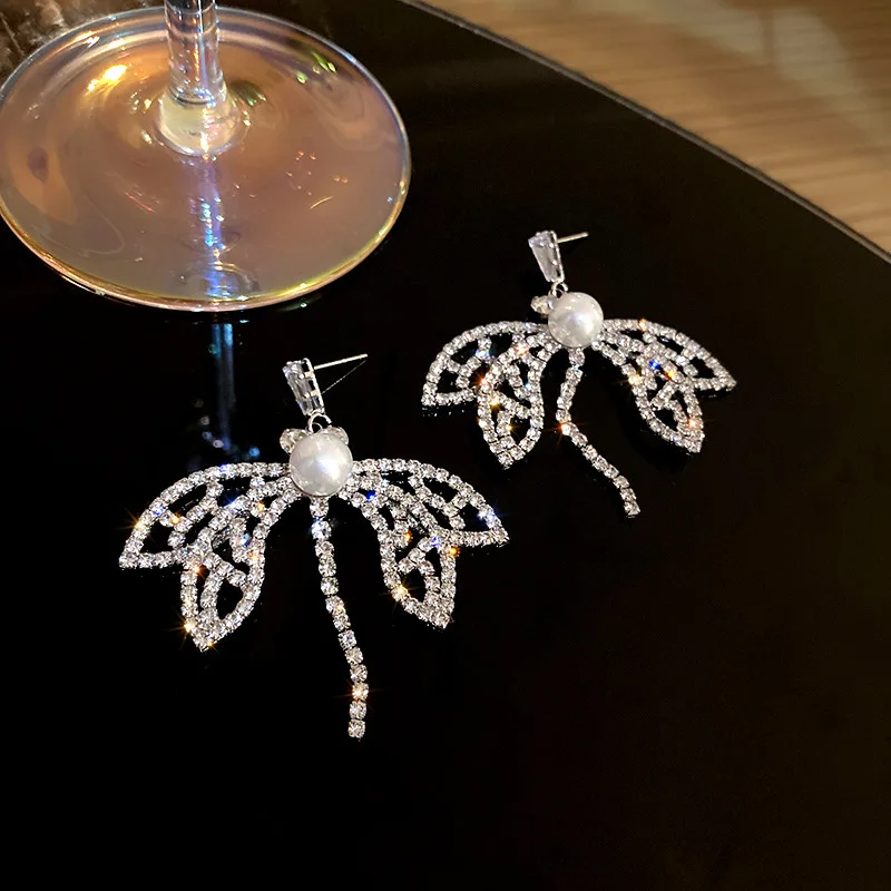 Origin Summer Exaggeration Full Shiny Rhinestone CZ Zirconia Big Dragonfly Dangle Earrings for Women Ladies Accessories Hot Sale
Origin Summer Exaggeration Full Shiny Rhinestone CZ Zirconia Big Dragonfly Dangle Earrings for Women Ladies Accessories Hot Sale