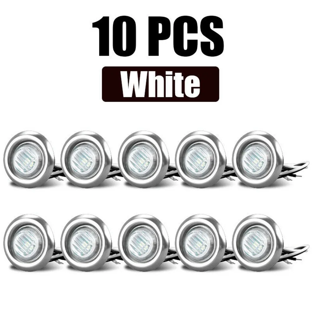 10PCS 12V-24V 3/4 Inch Side Bullet Sign Warning Decoration LED Light For Truck Trailer RV Round Indicator Lights
10PCS 12V-24V 3/4 Inch Side Bullet Sign Warning Decoration LED Light For Truck Trailer RV Round Indicator Lights