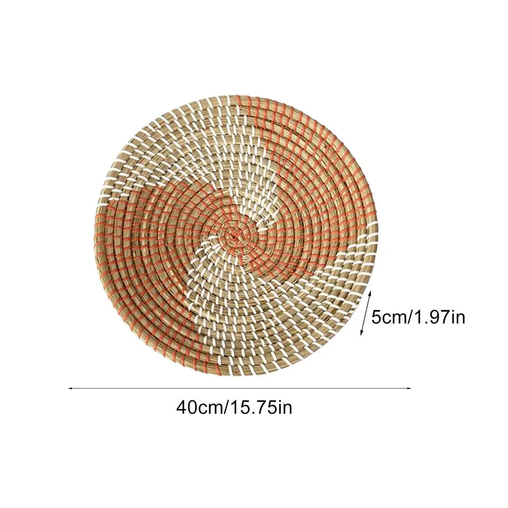 Round Hand-woven Bowl Pad Insulation Placemats Table Padding Cup Mats Bohemian Wall Hanging Basket Kitchen Decoration Bowl
Round Hand-woven Bowl Pad Insulation Placemats Table Padding Cup Mats Bohemian Wall Hanging Basket Kitchen Decoration Bowl