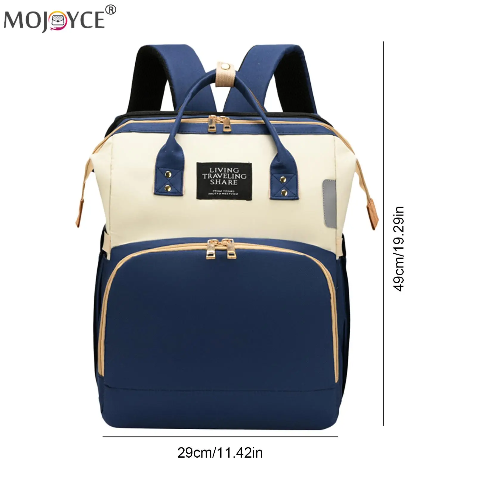 Foldable Crib Waterproof Stroller Straps Nappy Backpack Portable Mummy Diaper Bag Multifunctional Pockets Large Capacity Handbag
Foldable Crib Waterproof Stroller Straps Nappy Backpack Portable Mummy Diaper Bag Multifunctional Pockets Large Capacity Handbag
