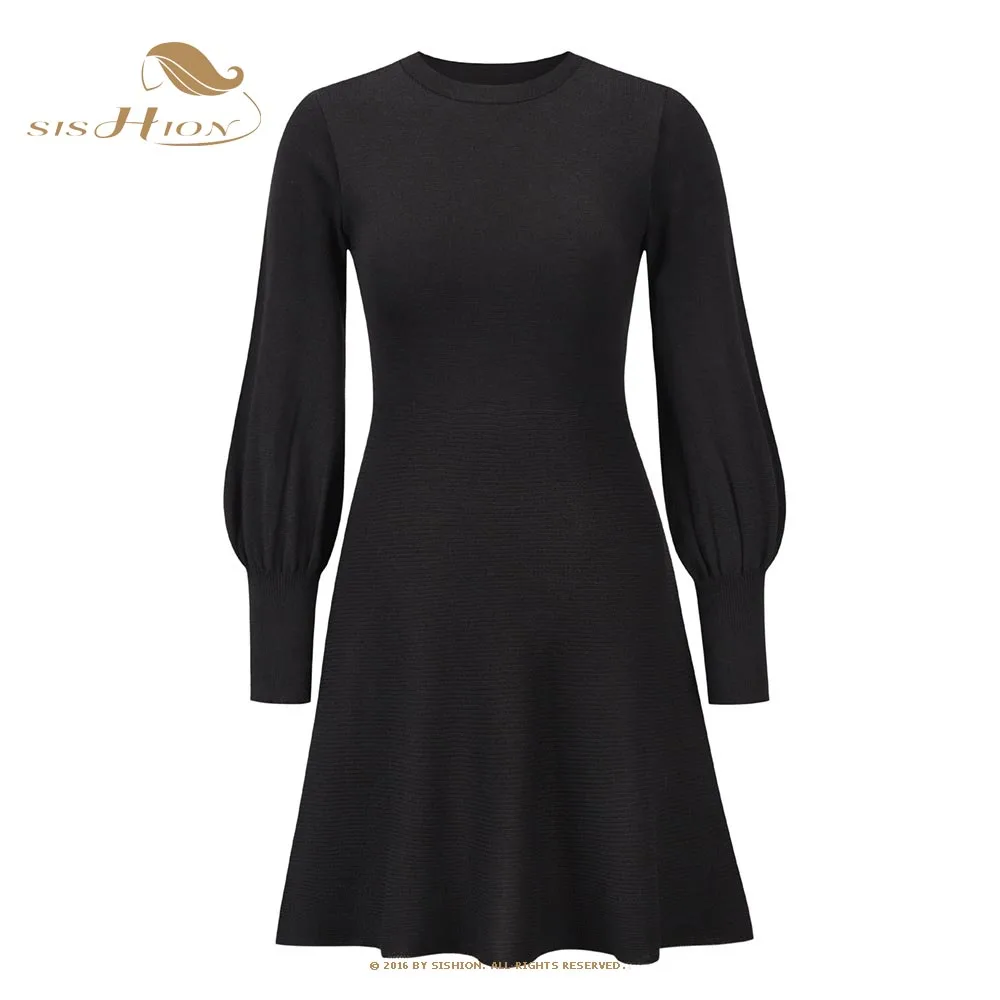SISHION 2021 Women Slim Sweater Dress VD2438 Elegant Lantern Sleeves O-Neck Bodycon Mini Vestidos Autumn Sheath Knitted Dresses
SISHION 2021 Women Slim Sweater Dress VD2438 Elegant Lantern Sleeves O-Neck Bodycon Mini Vestidos Autumn Sheath Knitted Dresses