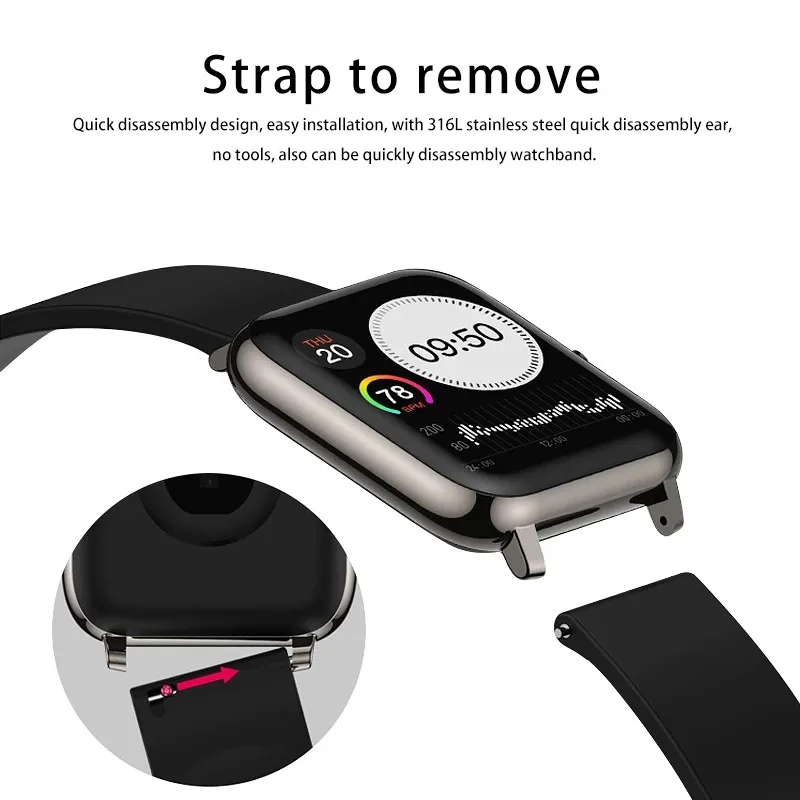 P2 Smart Watch Activity Fitness Pedometer Health Heart Rate Sleep Tracker IP67 Waterproof Sport for Men Women Smartwatch
P2 Smart Watch Activity Fitness Pedometer Health Heart Rate Sleep Tracker IP67 Waterproof Sport for Men Women Smartwatch