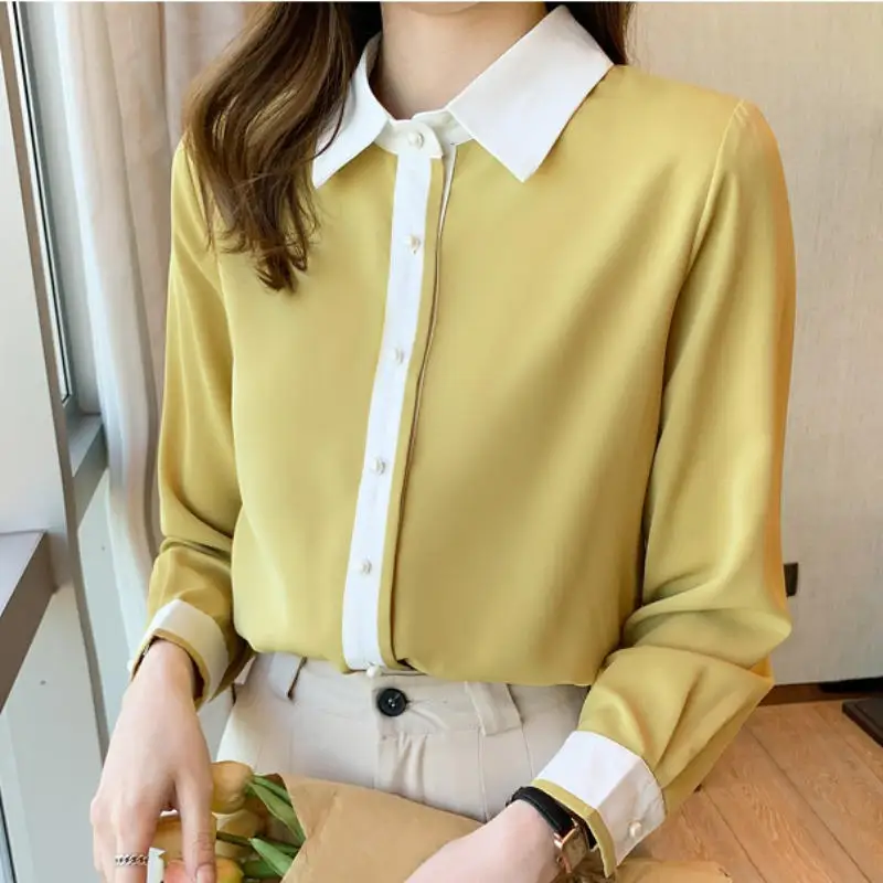 White Chiffon Button Up Shirts Blouse Women Elegant High Street Long Sleeve Tops Blouses Office Lady Blusas Mujer De Moda Q5072
White Chiffon Button Up Shirts Blouse Women Elegant High Street Long Sleeve Tops Blouses Office Lady Blusas Mujer De Moda Q5072