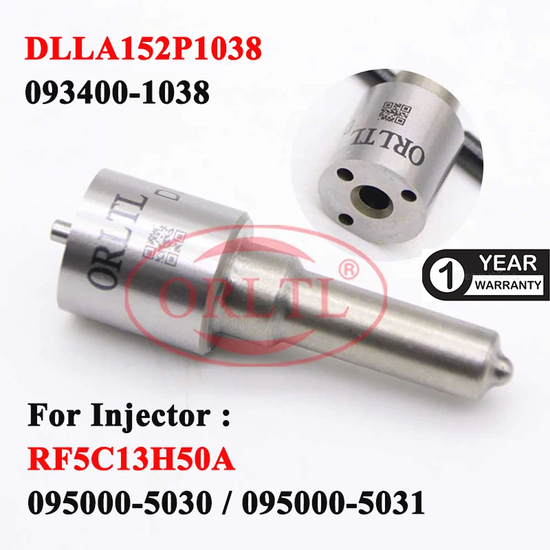 

DLLA152P1038 Fuel Injection Nozzle DLLA 152 P 1038 Common Rail Injector Sprayer For 095000-5030 RF5C13H50A