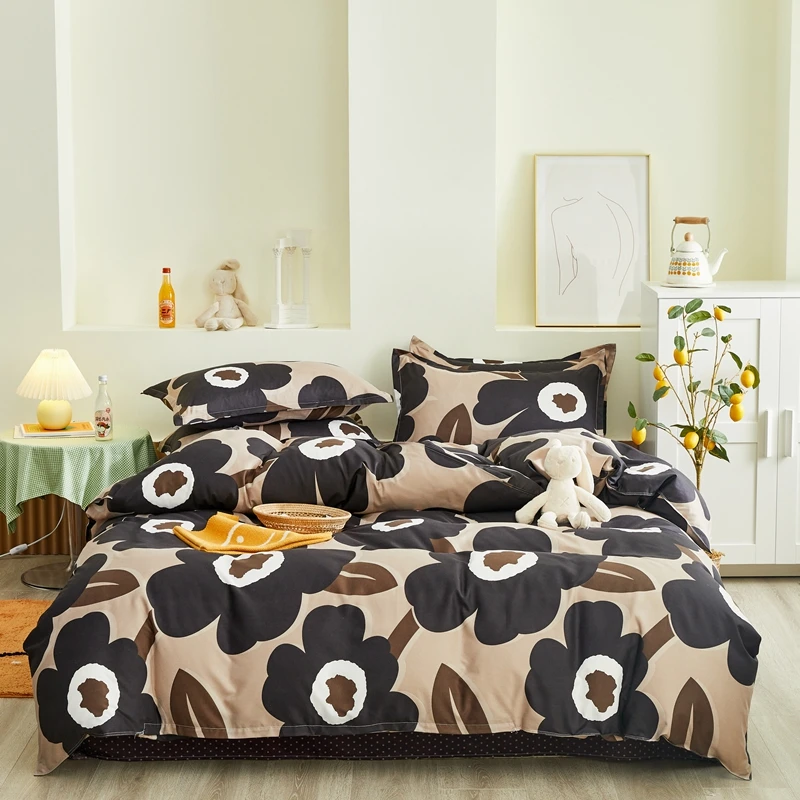 4pcs Floral Winter Bedding Set Soft Cartoon Flat Sheet Printed Bed Sheet Princess Bed Cover Quilt Cover Queen Size Duvet Cover
4pcs Floral Winter Bedding Set Soft Cartoon Flat Sheet Printed Bed Sheet Princess Bed Cover Quilt Cover Queen Size Duvet Cover