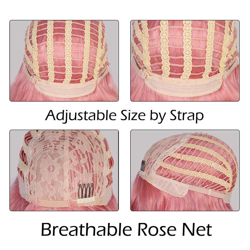 NNZES Long Pink Water Wave Wig with Bangs Synthetic Wavy Wigs for Black Women Side Part Cosplay Wigs African American
NNZES Long Pink Water Wave Wig with Bangs Synthetic Wavy Wigs for Black Women Side Part Cosplay Wigs African American