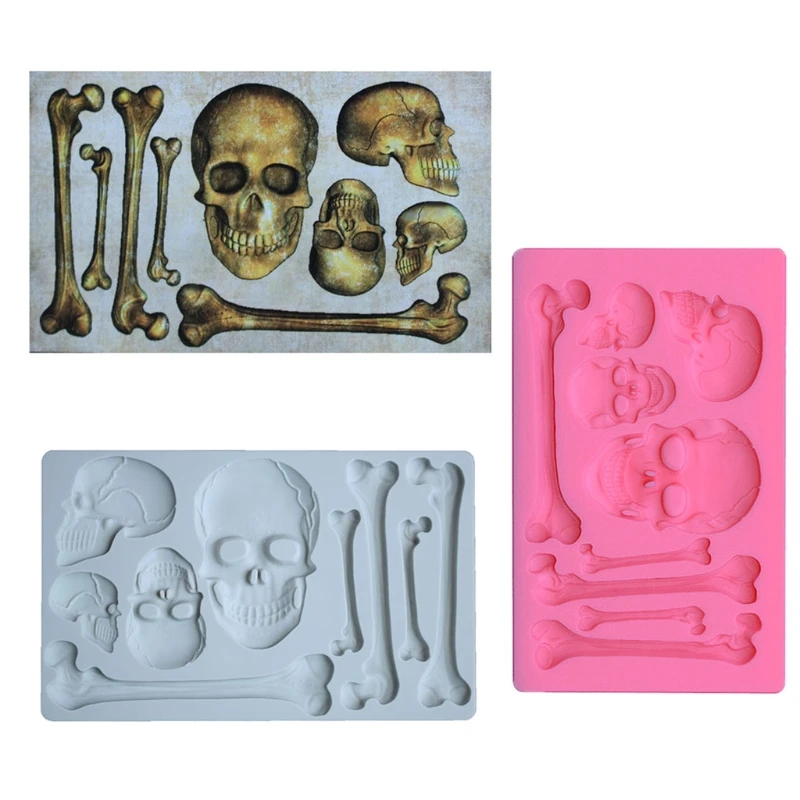 Skull Head Bone Epoxy Resin Mold DIY Crafts Ornaments Casting Tools Halloween Decorations Silicone Mould
Skull Head Bone Epoxy Resin Mold DIY Crafts Ornaments Casting Tools Halloween Decorations Silicone Mould