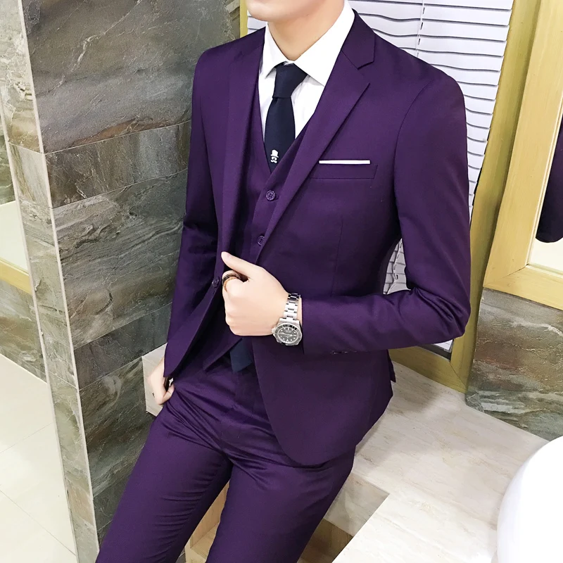 (10 colors) jacket + pants + vest / suit suit men's business professional tooling 3 sets, groom wedding dress host costumes
(10 colors) jacket + pants + vest / suit suit men's business professional tooling 3 sets, groom wedding dress host costumes