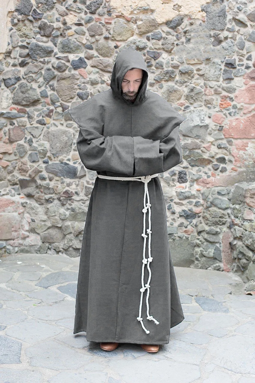 Medieval Monk Costume Men Vintage Renaissance Monk Cosplay Cloak Robe Friar Priest Costume Halloween Costumes for men Dress
Medieval Monk Costume Men Vintage Renaissance Monk Cosplay Cloak Robe Friar Priest Costume Halloween Costumes for men Dress