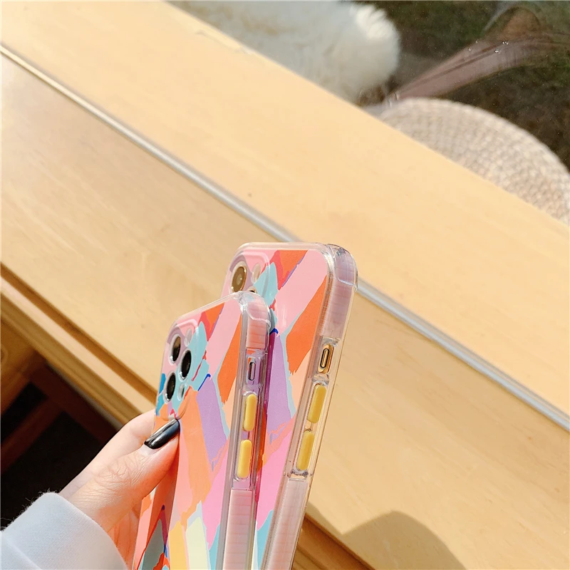 Colorful Painting Phone Case for IPhone, Anti-drop Transparent TPU Back Cover for IPhone 11 12 Pro X XR XS MAX 78 Plus SE2020
Colorful Painting Phone Case for IPhone, Anti-drop Transparent TPU Back Cover for IPhone 11 12 Pro X XR XS MAX 78 Plus SE2020
