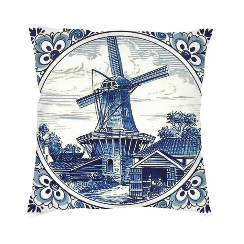 Dutch Blue Delft Vintage Windmill Art Luxury Pillow Cover Home Decor Sofa Cushion Case
Dutch Blue Delft Vintage Windmill Art Luxury Pillow Cover Home Decor Sofa Cushion Case