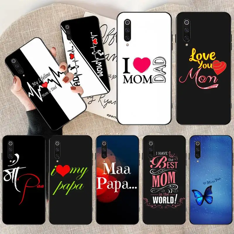 NBDRUICAI Mom Dad Love чехол для телефона Xiaomi Mi9 9SE 8SE Pocophone F1 Mi8 Lite|Бамперы| |