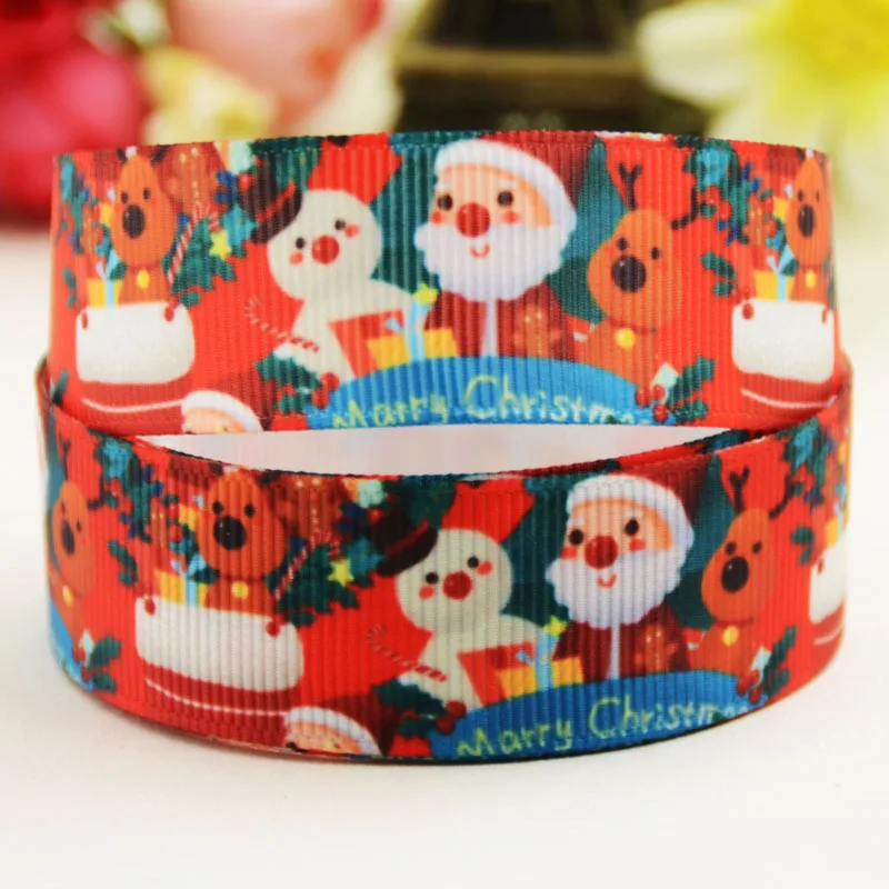 100 yards 25 38mm Christmas Decorations Santa Claus Cartoon Pattern Printed Grosgrain Ribbon DIY Handmade Materials
100 yards 25 38mm Christmas Decorations Santa Claus Cartoon Pattern Printed Grosgrain Ribbon DIY Handmade Materials